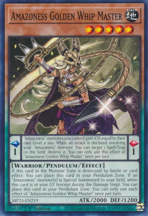 Amazoness Golden Whip Master [MP23 - MP23-EN219]