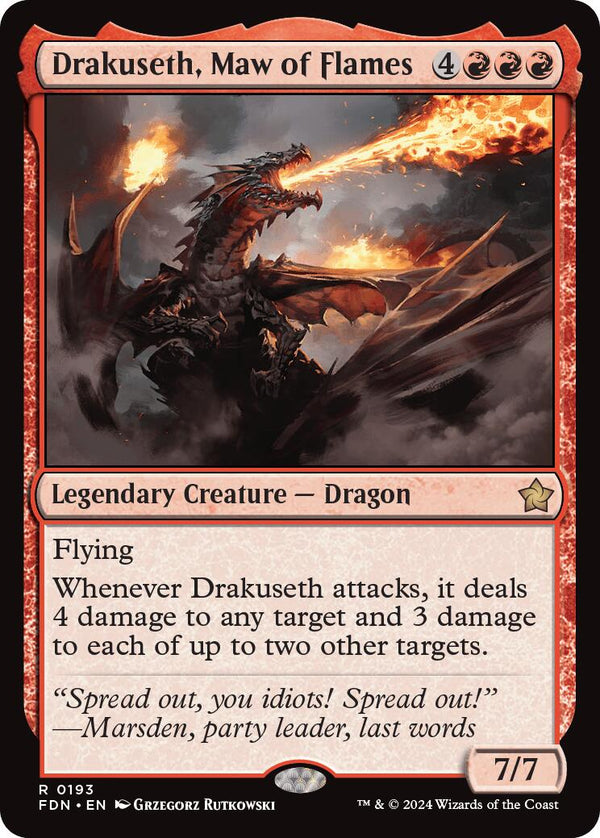 Drakuseth, Maw of Flames (0193) [FDN - 193]