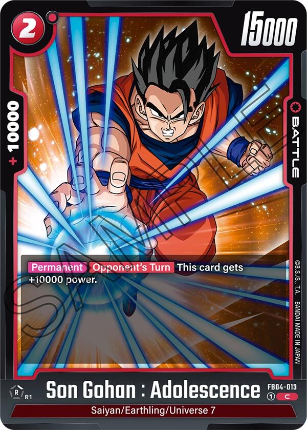 Son Gohan : Adolescence - FB04-013 [FB04 - FB04-013]