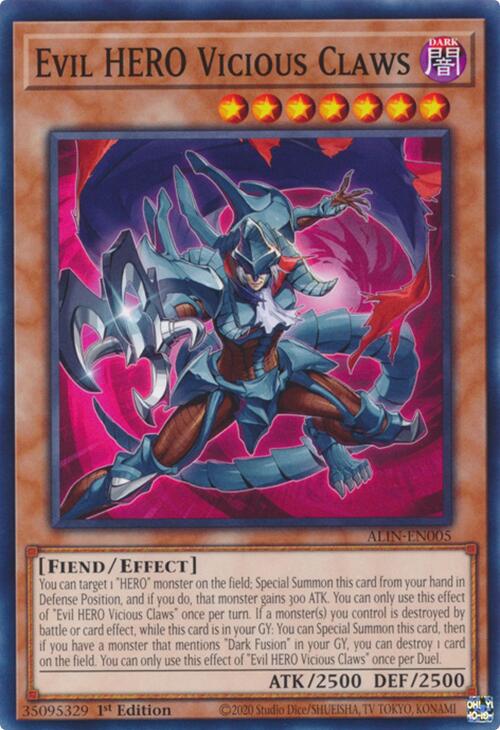 Evil HERO Vicious Claws [ALIN - ALIN-EN005]