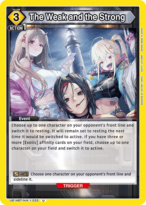 The Weak and the Strong [UE14BT - UE14BT/NIK-1-033]