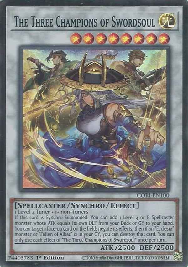 The Three Champions of Swordsoul [CORI - CORI-EN100]