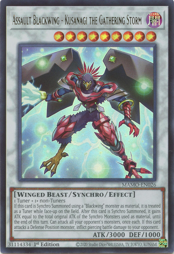 Assault Blackwing - Kusanagi the Gathering Storm [MAMO - MAMO-EN026]