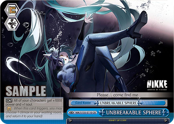 UNBREAKABLE SPHERE [NIK/ - NIK/S135-E110]