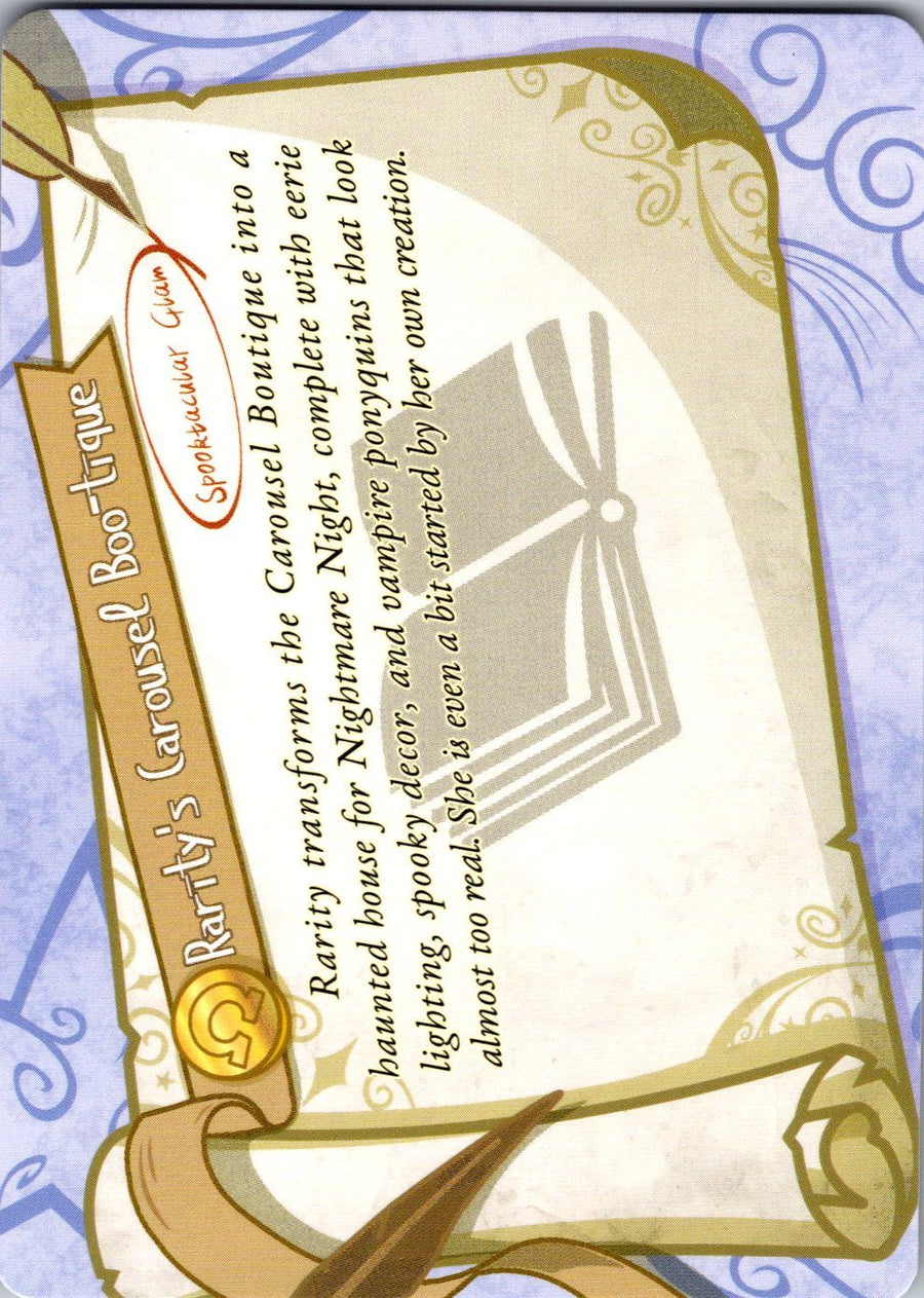 Rarity's Carousel Boo-tique -Spooktacular Glam (Back) | Near Mint / English / Normal