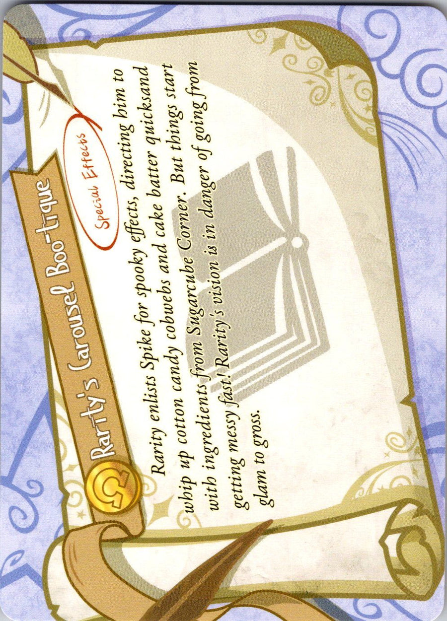 Rarity's Carousel Boo-tique -Special Effects (Back) | Near Mint / English / Normal