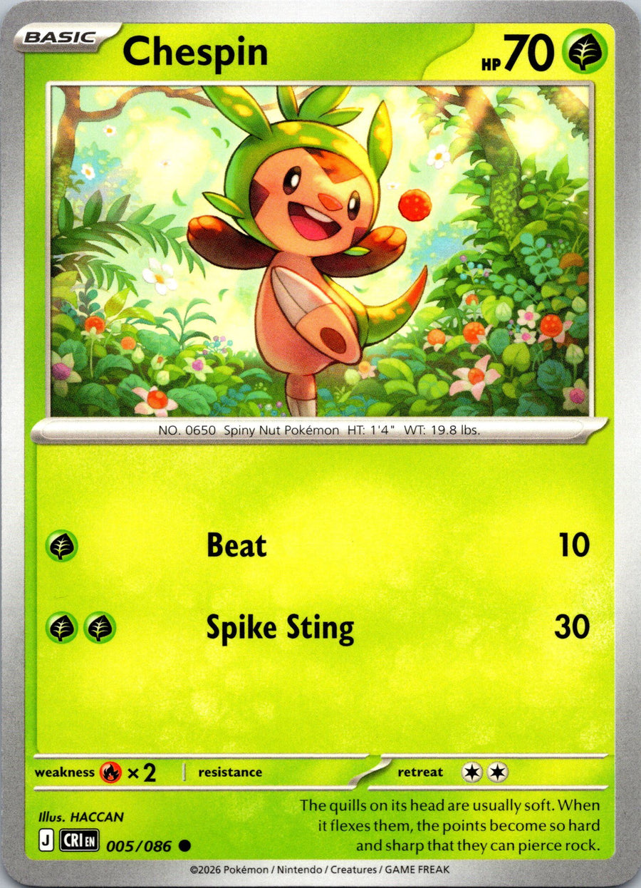 Chespin - 005/086 | Near Mint / English / Normal