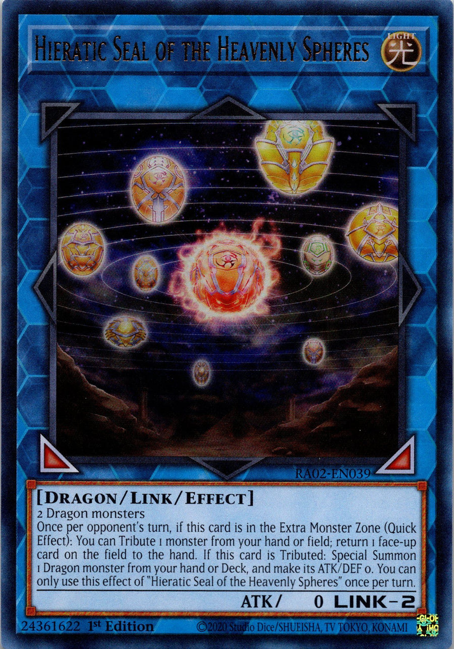 Hieratic Seal of the Heavenly Spheres (UR) | Near Mint / English / 1st Edition