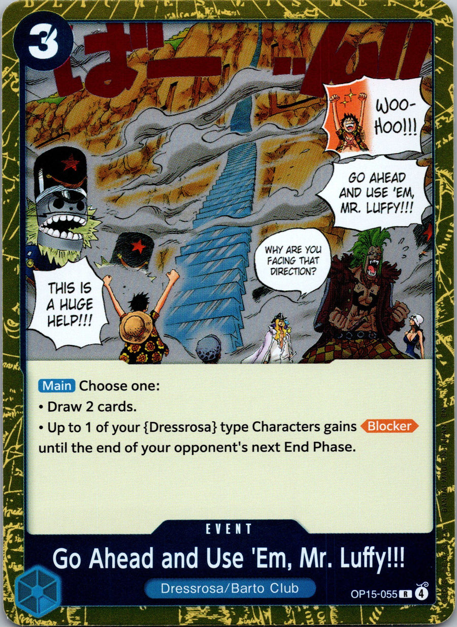 Go Ahead and Use 'Em, Mr. Luffy!!! | Near Mint / English / Foil