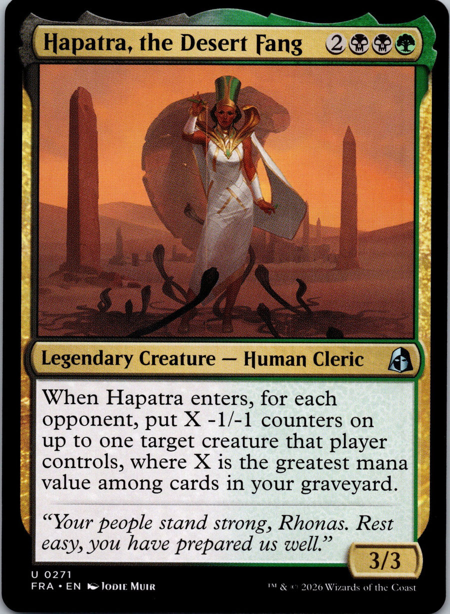 Hapatra, the Desert Fang | Near Mint / English / Normal