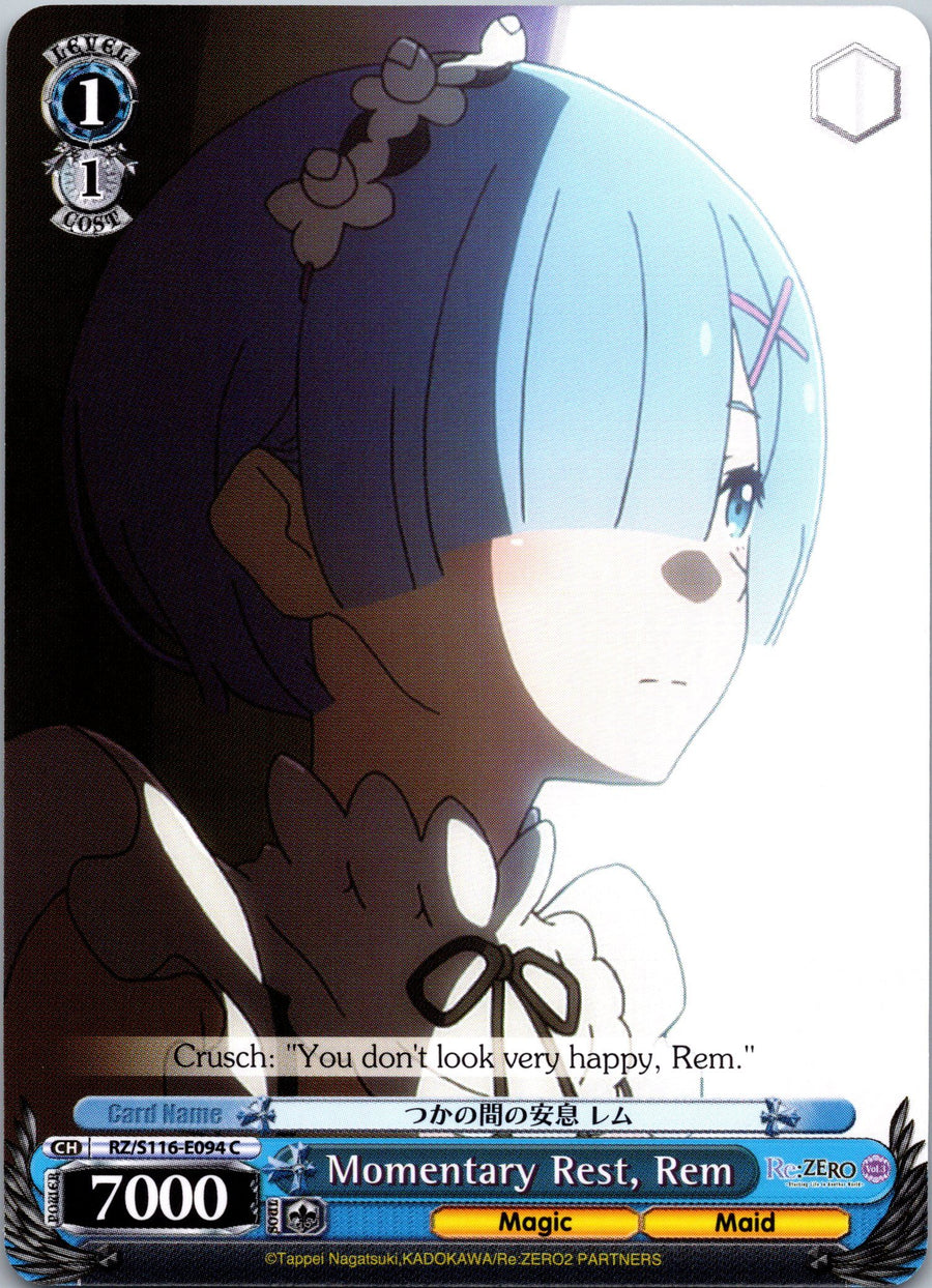 Momentary Rest, Rem | Near Mint / English / Normal