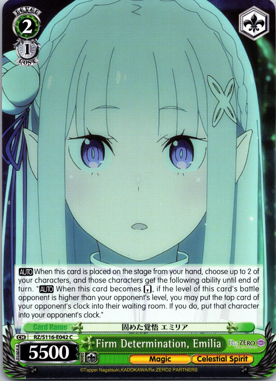 Firm Determination, Emilia | Near Mint / English / Normal