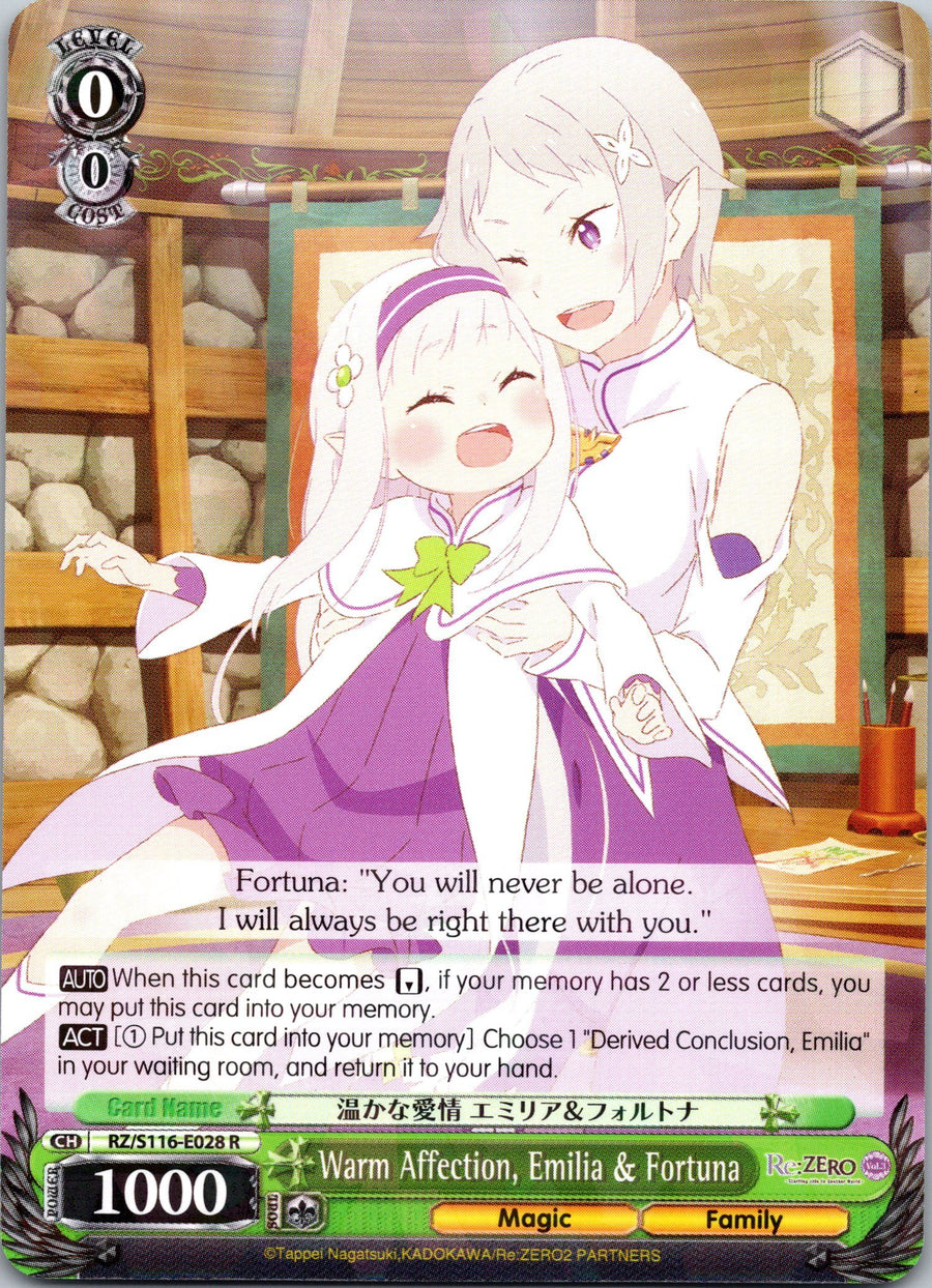 Warm Affection, Emilia & Fortuna | Near Mint / English / Normal