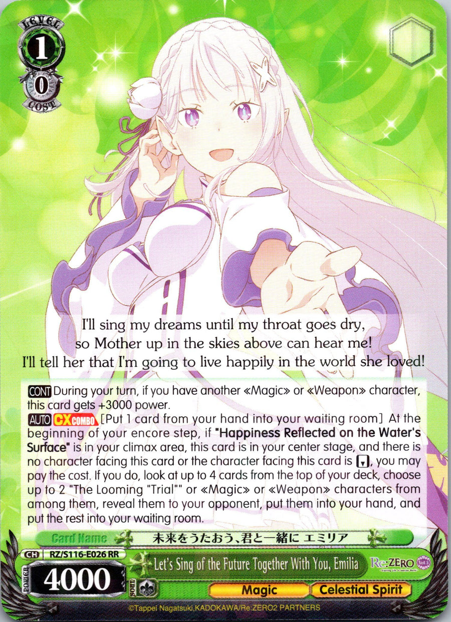 Let's Sing of the Future Together With You, Emilia | Near Mint / English / Normal