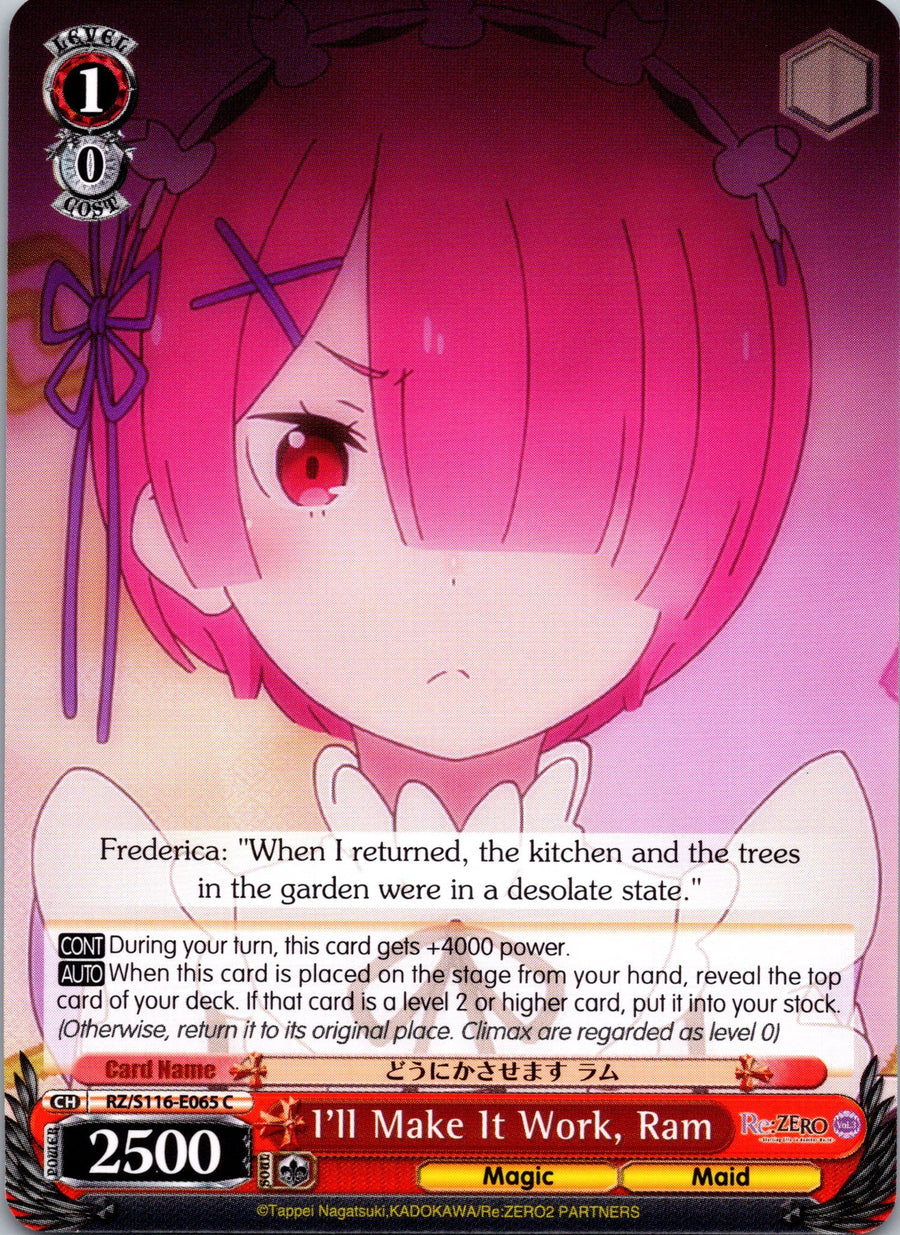 I'll Make It Work, Ram | Near Mint / English / Normal