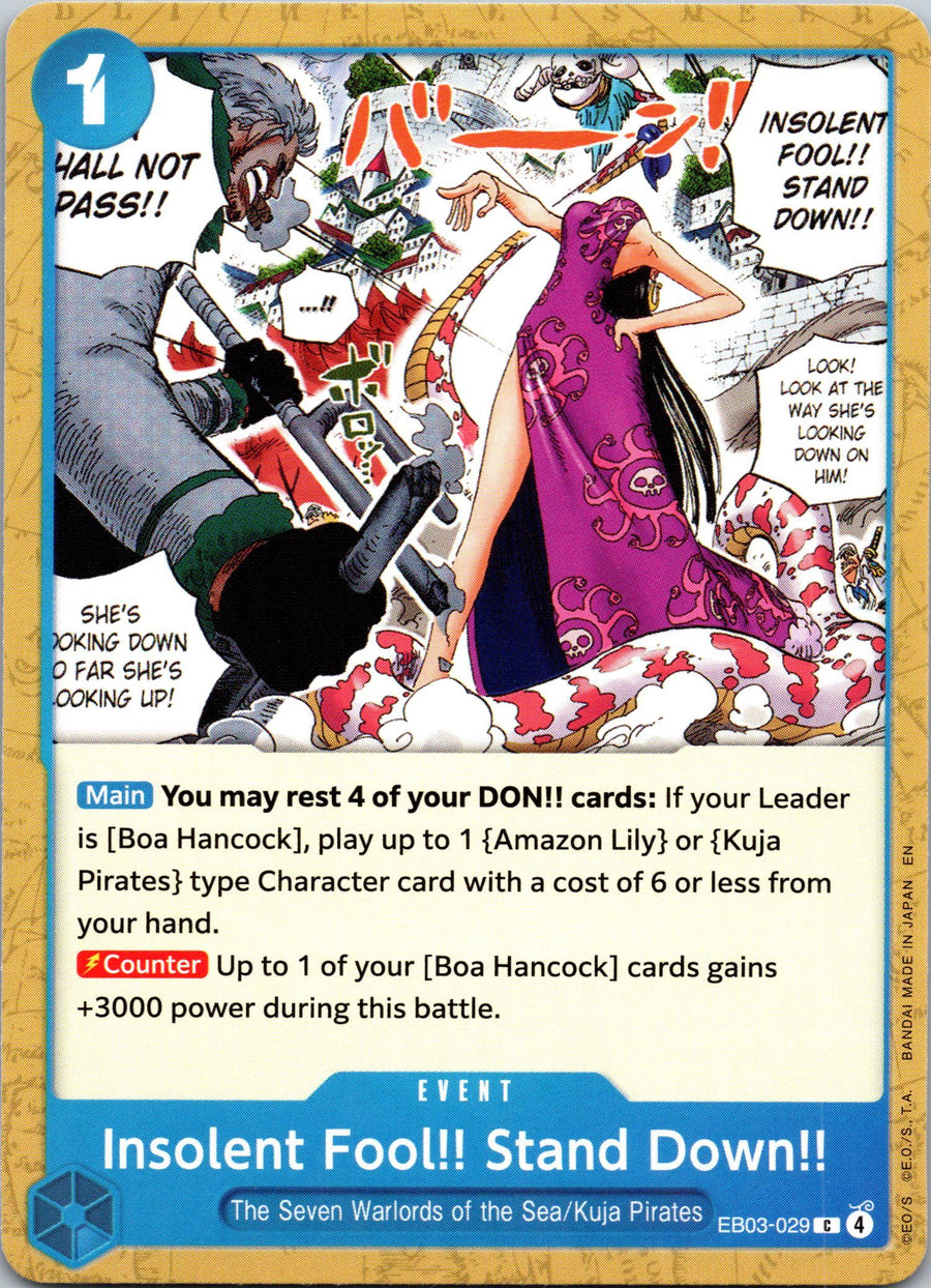 Insolent Fool!! Stand Down!! | Near Mint / English / Normal