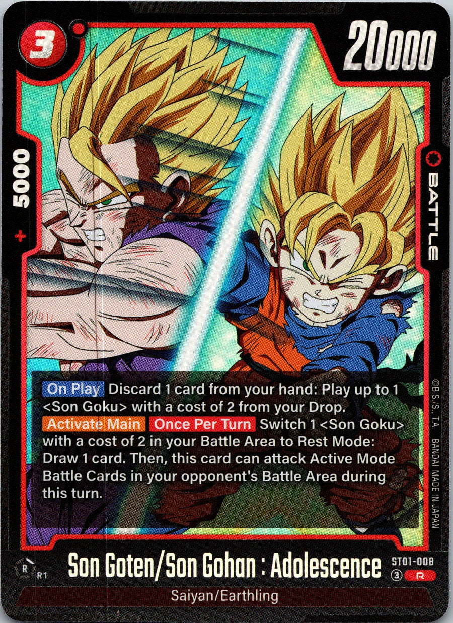 Son Goten/Son Gohan : Adolescence