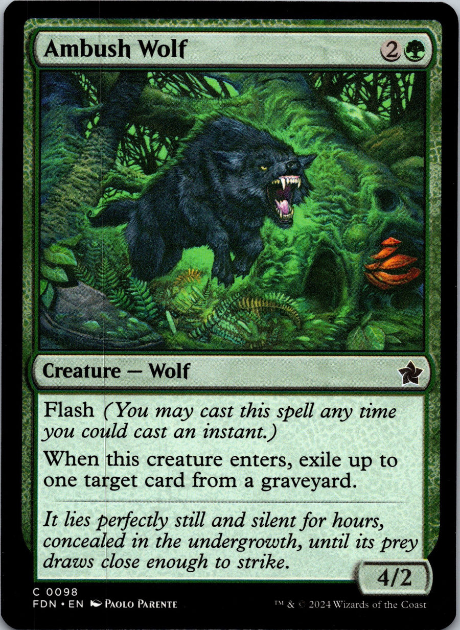 Ambush Wolf | Near Mint / English / Normal