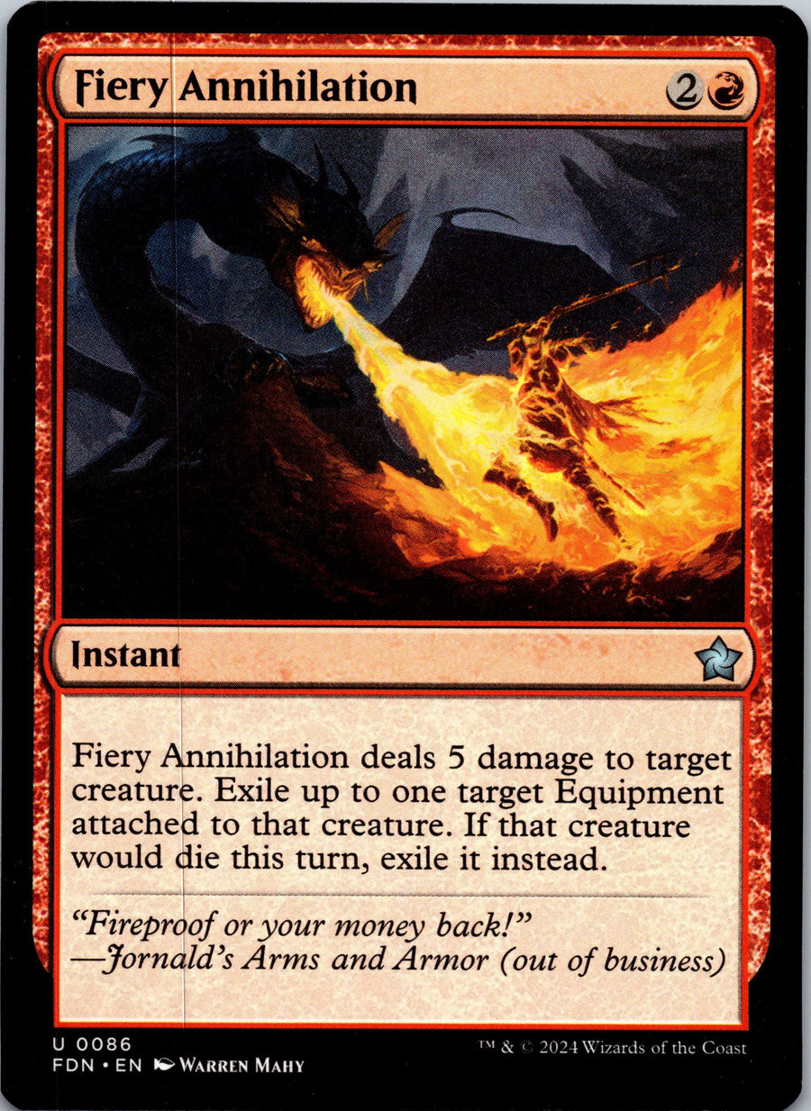 Fiery Annihilation | Near Mint / English / Normal