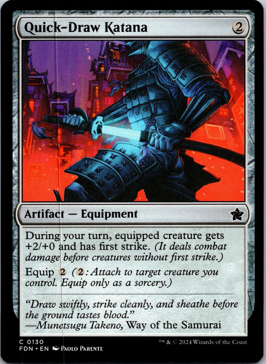 Quick-Draw Katana | Near Mint / English / Normal