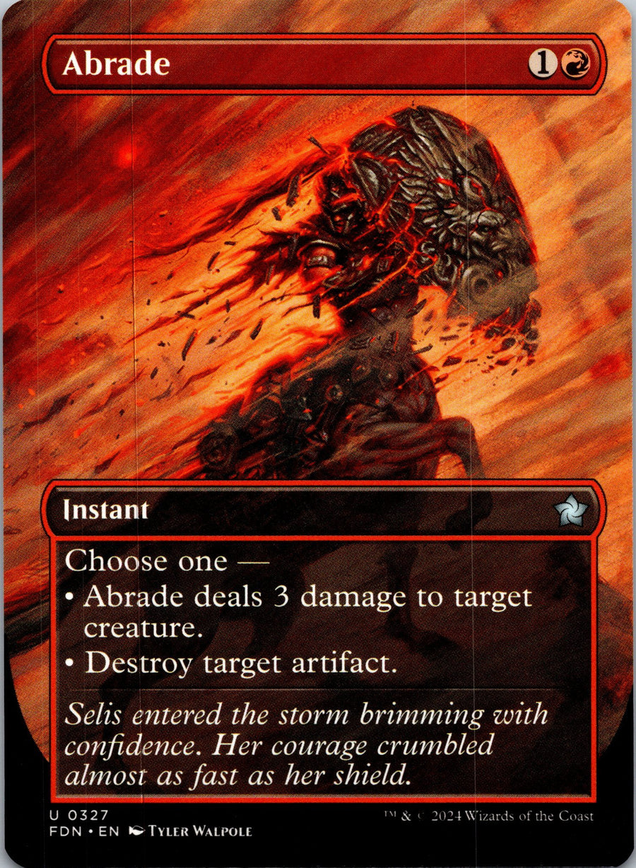 Abrade (Borderless) | Near Mint / English / Normal