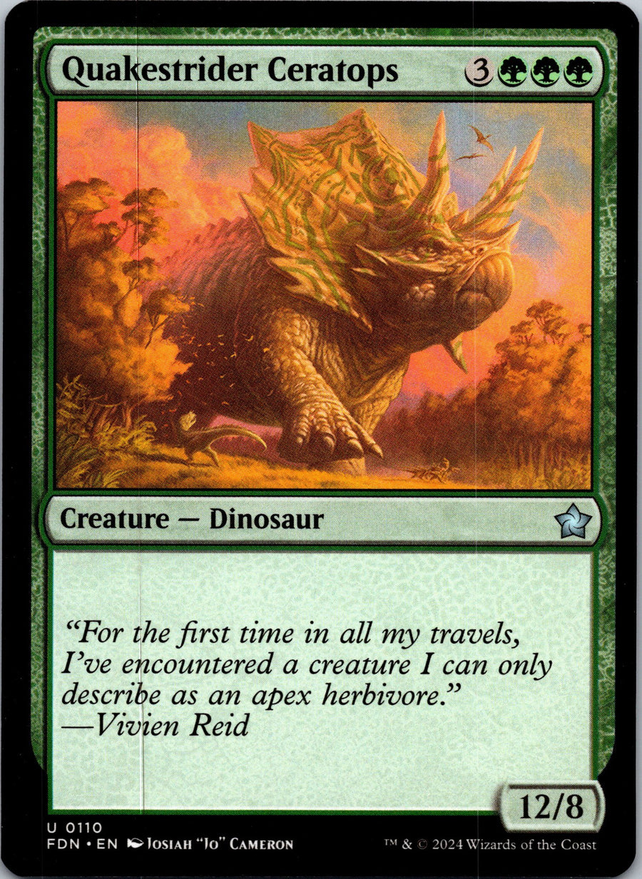 Quakestrider Ceratops | Near Mint / English / Normal